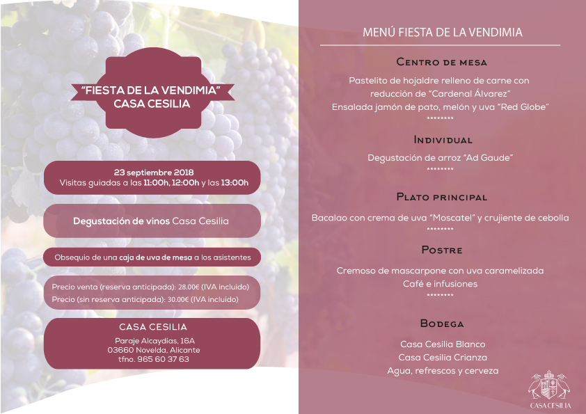 Fiesta de la Vendimia Casa Cesilia 2018